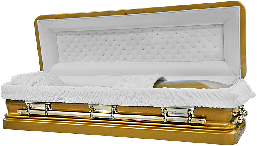 M-2246-FCP-FS Gold Priest/Urn Shape/Light Blue Velvet/Top comes off