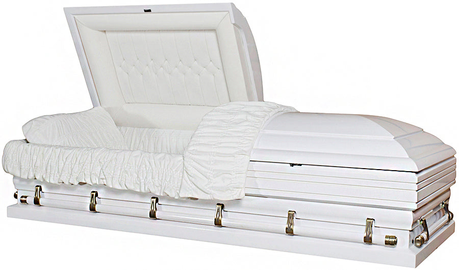 W-4543X-29"-FS White Oversized Solid Poplar W/ White Velvet Interior