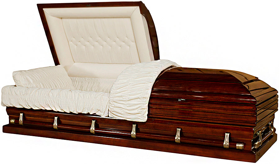 W-4545X-29"-FS Reddish Brown Oversized / Solid Poplar / White Velvet Interior / 26" In/ 29" Out