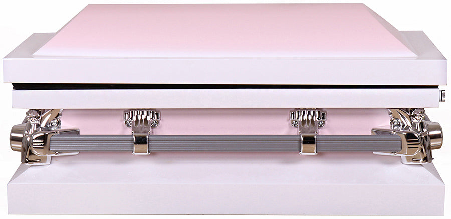 M-7711-FC-FS 30"/35" Child's White with Pink Pink Interior
