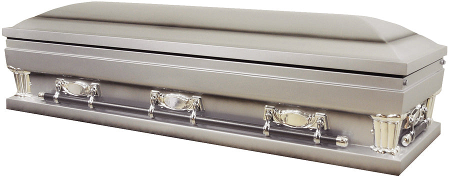 M-9446FCX-FS Oversized Full Couch/Silver/Ivory/Velvet Interior/Swing bar