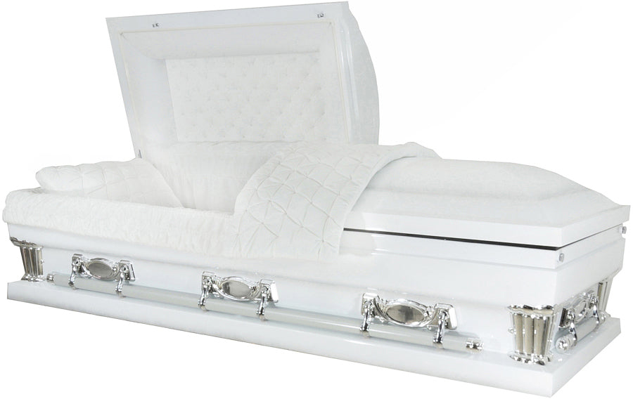 M-9470X-33-FS Oversized / White w/ Silver Accent / White Velvet