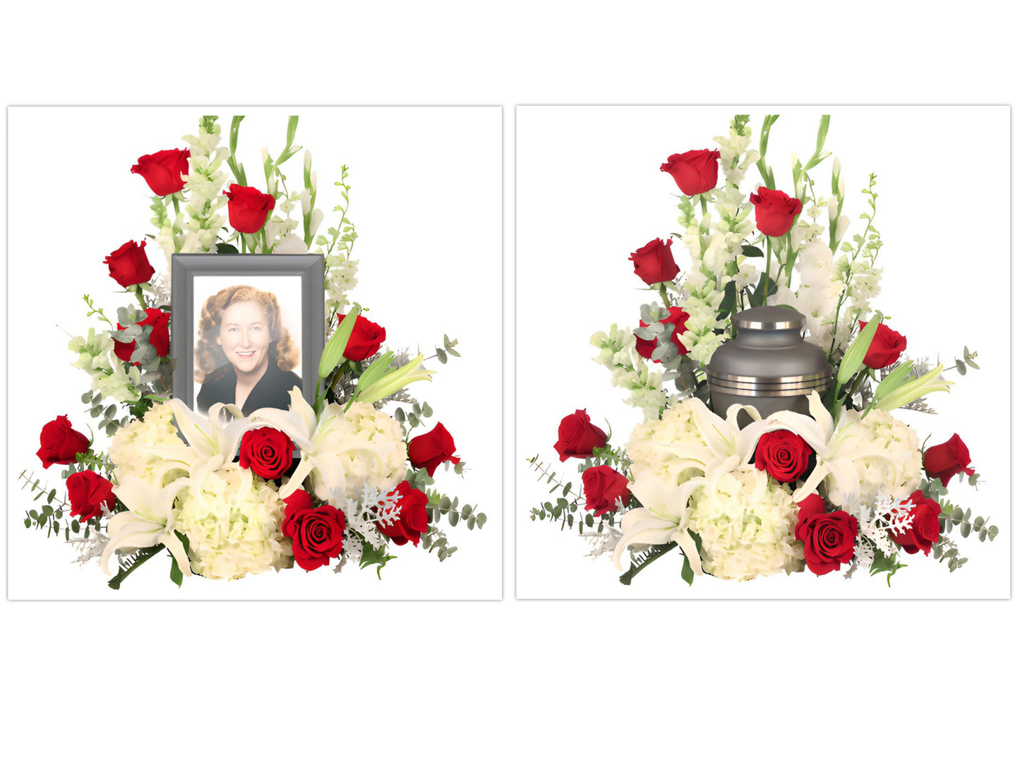 MISSING YOU MEMORIAL FLOWERS (FRAME AND URN NOT INCLUDED)