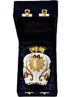 001-G-FS - Half Size Brass Urn / Velvet Box