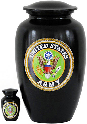 250-A-FS - Brass Urn / Army / Black