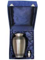 032-A-FS - Brass Urn / Silver with Black Trim