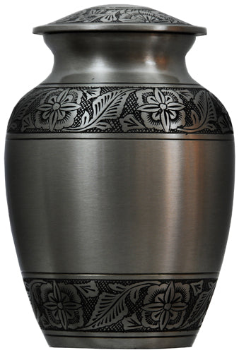 032-G-FS   Half Size Brass Urn / Velvet Box