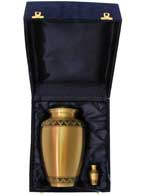 033-A-FS - Brass Urn / Gold with Black Trim