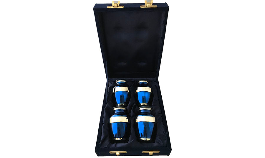 038-C- 4 Mini Blue w/Mirror Trim