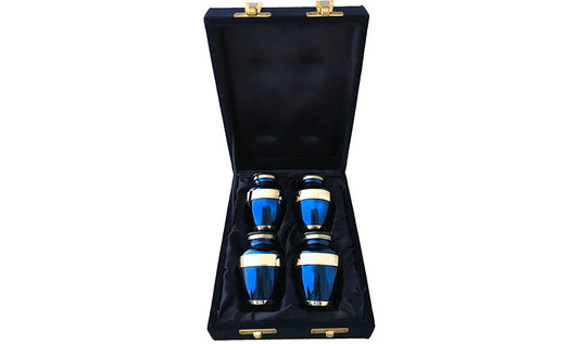 038-C- 4 Mini Blue w/Mirror Trim