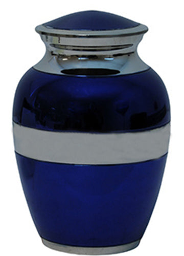 038-G-FS   Half Size Brass Urn / Velvet Box