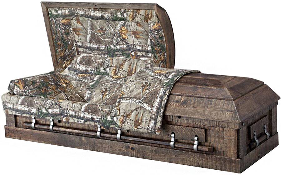 W-4413-FS  Solid Light Brown Oak w/ Medium Finish and Camoflauge Interior