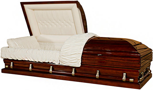 W-4545X-29"-FS   Reddish Brown Oversized / Solid Poplar / White Velvet Interior / 26" In/ 29" Out