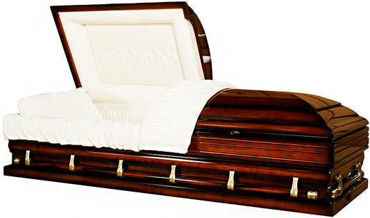 W-4547X-29"-FS   Antique Brown Oversized / Solid Poplar / White Velvet Interior/ 26" In- 29" Out
