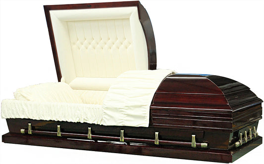 W-4801X-33-FS   Brown Solid Poplar / Almond Velvet Interior / 29.2"in/out=33"
