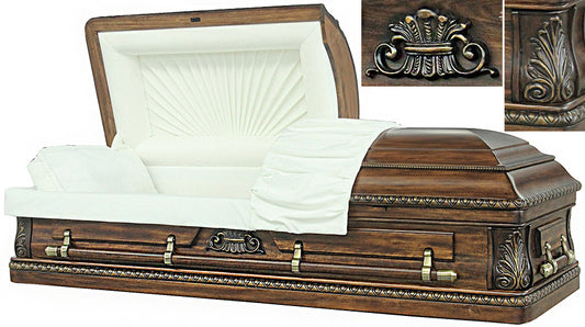 W-4857-FS  Solid Poplar Wood / Crown Logo / Velvet Lining