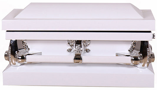 M-7702-FC-FS 24/28"   White Child's/Lt Pink interior
