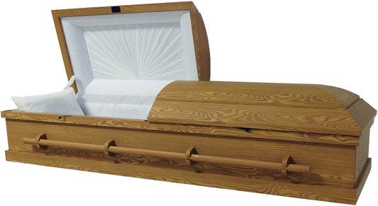 W-7907-FS   Cremation Casket / (MDF) / White Crepe Interior