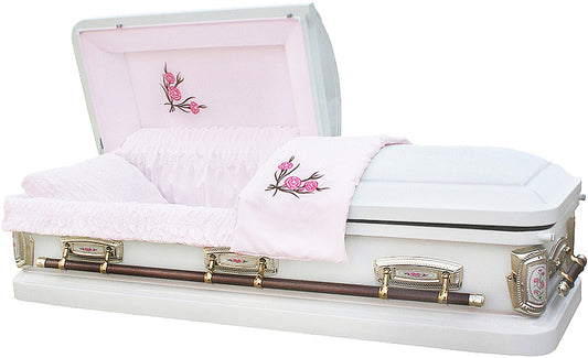 M-8007-FS  Carnation/18 Gauge/Light Pink Velvet Interior