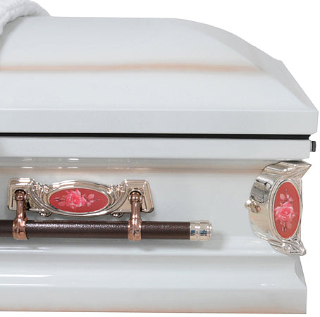 M-8042-FS  18 gauge / Pearl Rose / Antique White / Rose Shaded Finish / Gold Hardware / Protective
