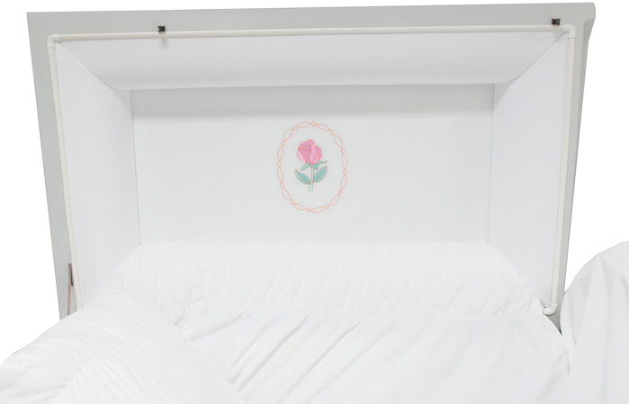M-8042-FS  18 gauge / Pearl Rose / Antique White / Rose Shaded Finish / Gold Hardware / Protective