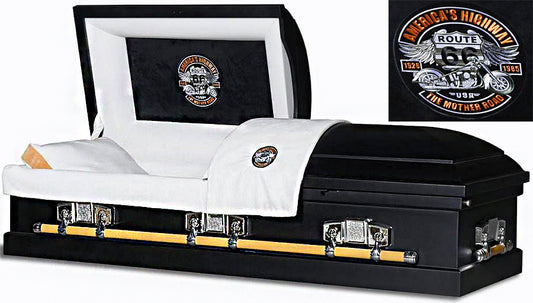 W-8665-FS   American Highway / Black/Orange White Interior