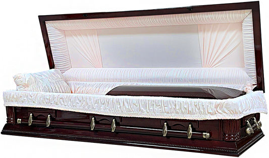 W-8789-FC-FS  Solid Poplar / Full couch / Peach Colored Interior