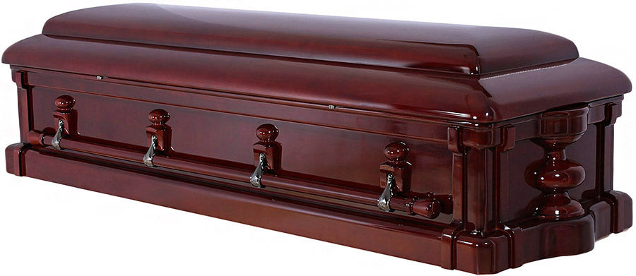 W-8901-FS-FC - Nancy Reagan Solid Mahogany / High Gloss /Almond Velvet / Full Couch