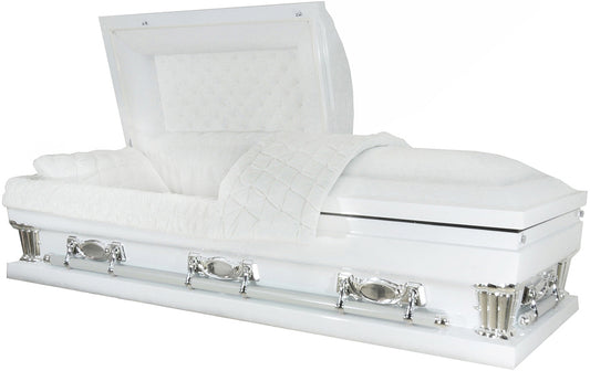 M-9410X-29-FS   Oversized / White w/ Silver Accent / White Velvet / Swing bar