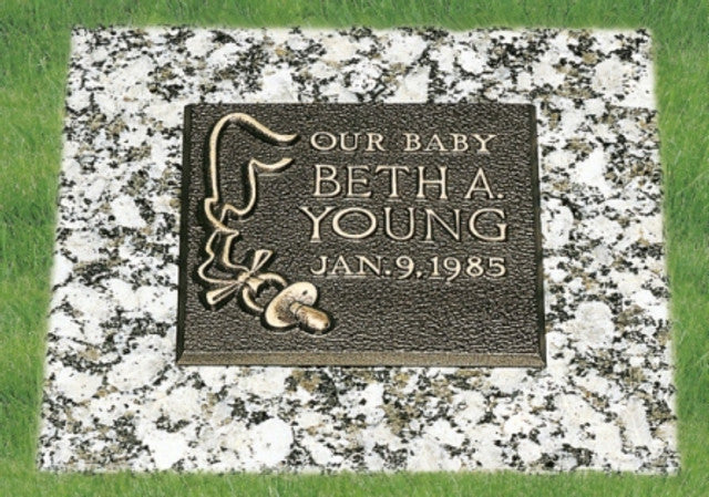 CHILD Bronze over granite w rattle Call for pricing