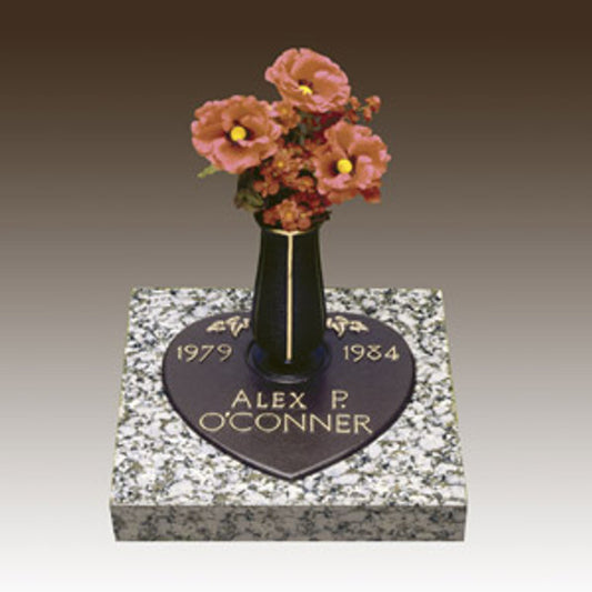 CHILD Bronze over granite HEART Call for pricing