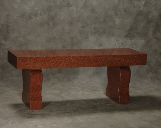 India Red Harp Leg Bench