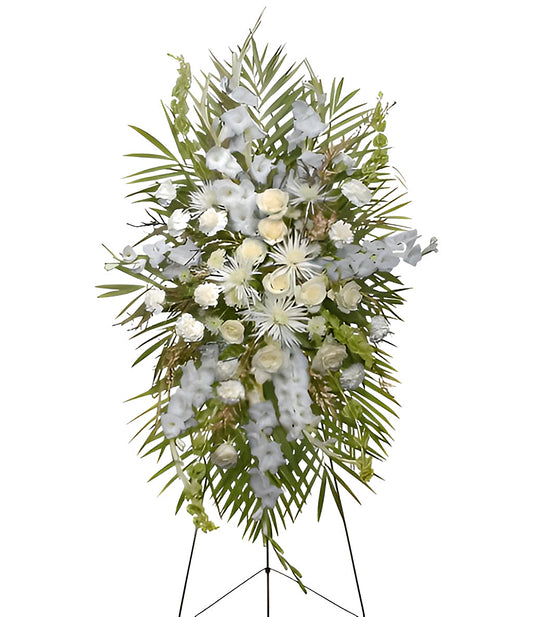 ALL WHITE STANDING SPRAY