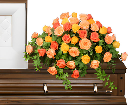 BEAUTIFUL ROSE BENEDICTION FUNERAL FLOWERS