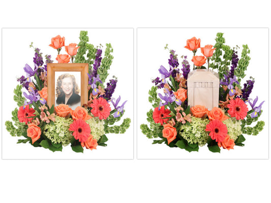 BITTERSWEET TWILIGHT MEMORIAL MEMORIAL FLOWERS (FRAME AND URN NOT INCLUDED)