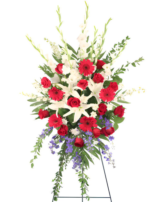 PATRIOTIC SALUTE STANDING SPRAY