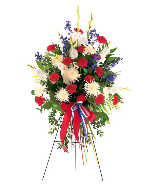 PATRIOTIC EASEL SPRAY